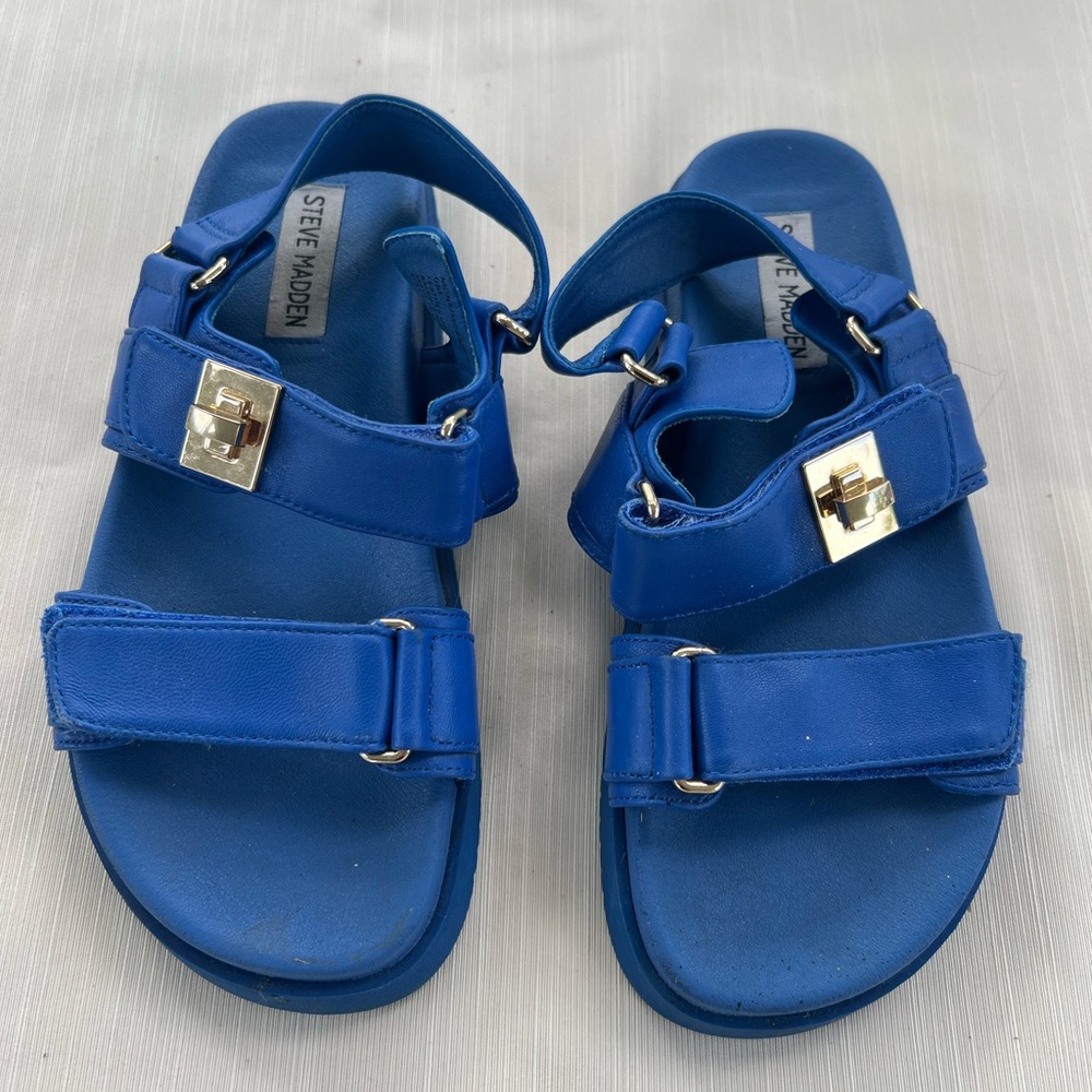 Royal blue Steve Madden sandals size 6